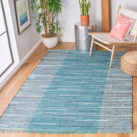 Safavieh Rag Rug Rar122M Light Blue/Grey Rugs.