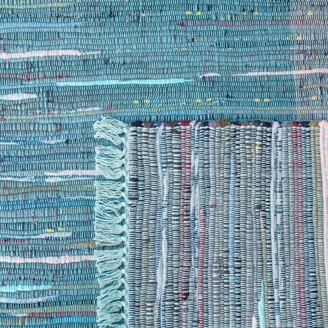 Safavieh Rag Rug Rar122M Light Blue/Grey Rugs.