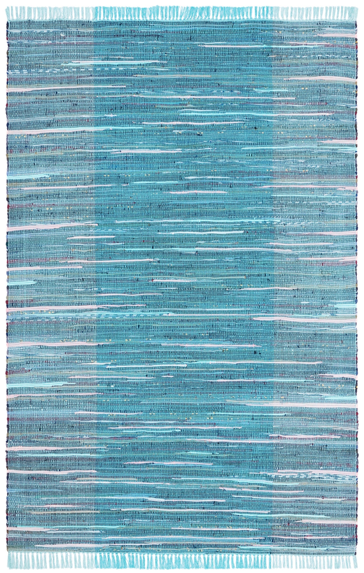 Safavieh Rag Rug Rar122M Light Blue/Grey Rugs.