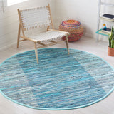 Safavieh Rag Rug Rar122M Light Blue/Grey Rugs.
