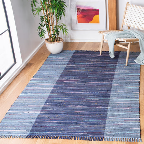 Safavieh Rag Rug Rar122N Navy/Blue Rugs.