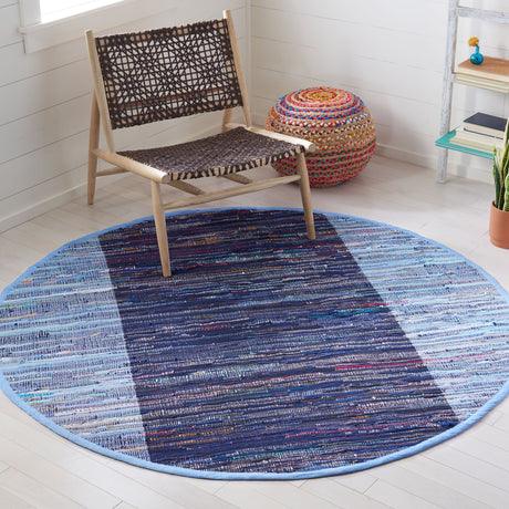 Safavieh Rag Rug Rar122N Navy/Blue Rugs.