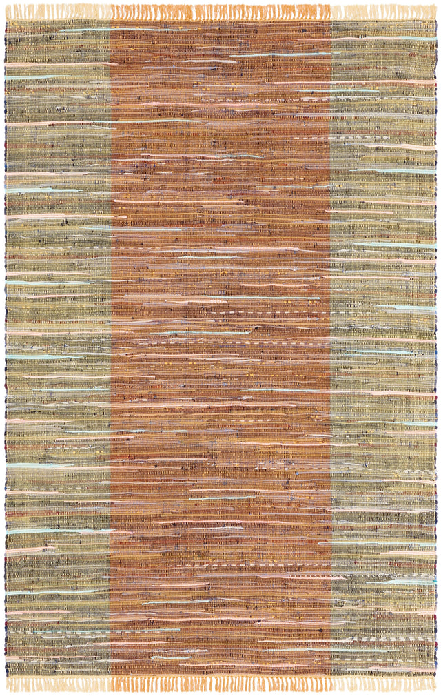 Safavieh Rag Rug Rar122P Rust/Gold Rugs.