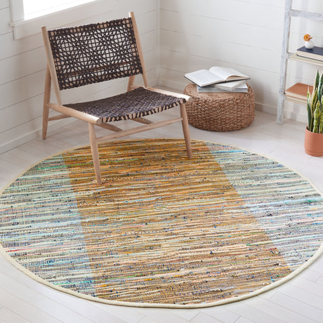 Safavieh Rag Rug Rar122P Rust/Gold Rugs.