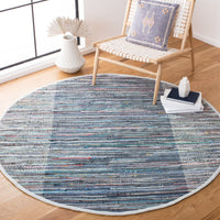 Safavieh Rag Rug Rar122V Purple/Blue Area Rug