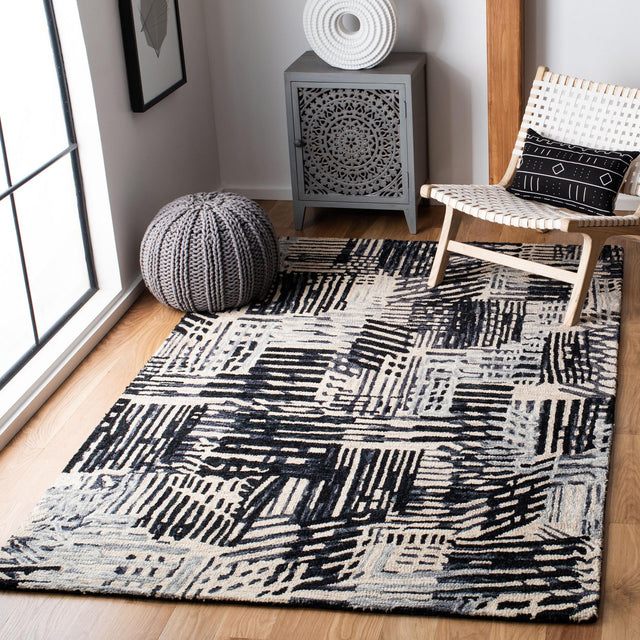 Safavieh Rodeo Drive Rd551Z Black/Ivory Rugs.