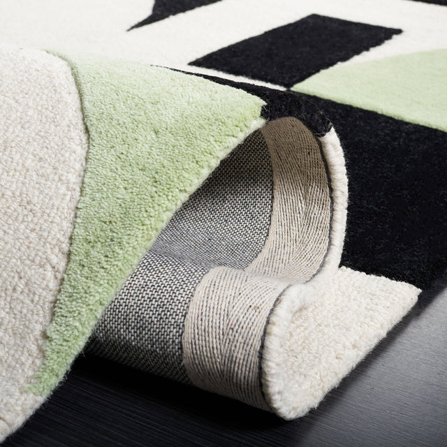 Safavieh Rodeo Drive Rd856Y Green/Black Rug.