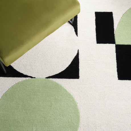 Safavieh Rodeo Drive Rd856Y Green/Black Rug.