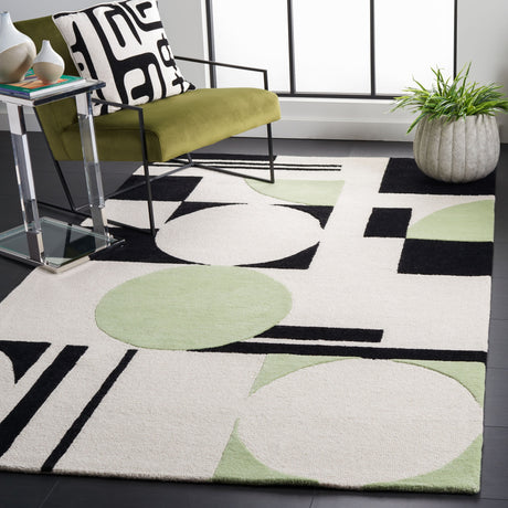 Safavieh Rodeo Drive Rd856Y Green/Black Rug.
