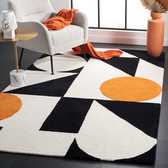 Safavieh Rodeo Drive Rd857P Rust/Black Rug.