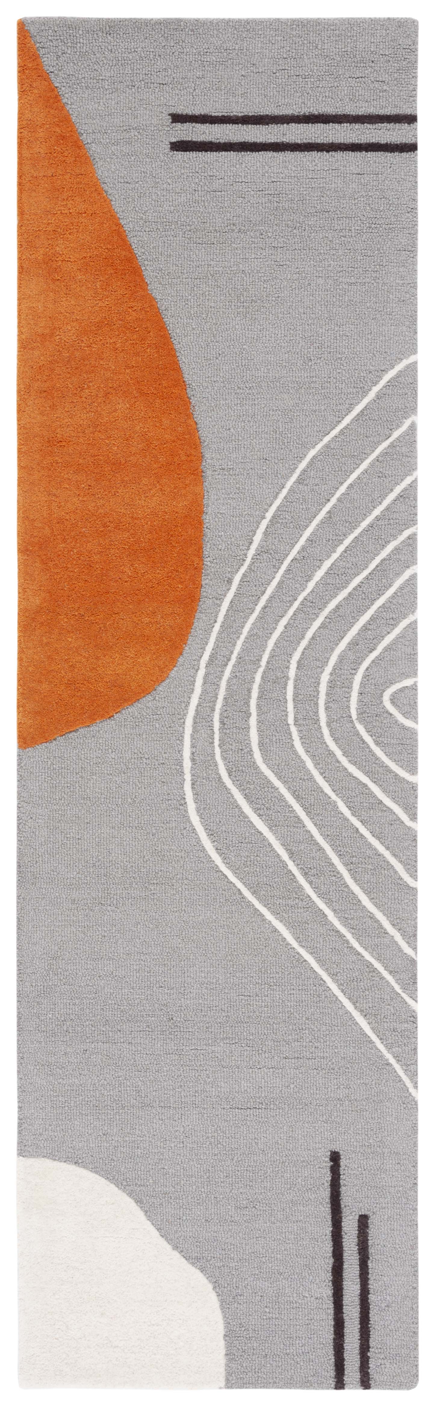 Safavieh Rodeo Drive Rd860H Grey/Rust Area Rug