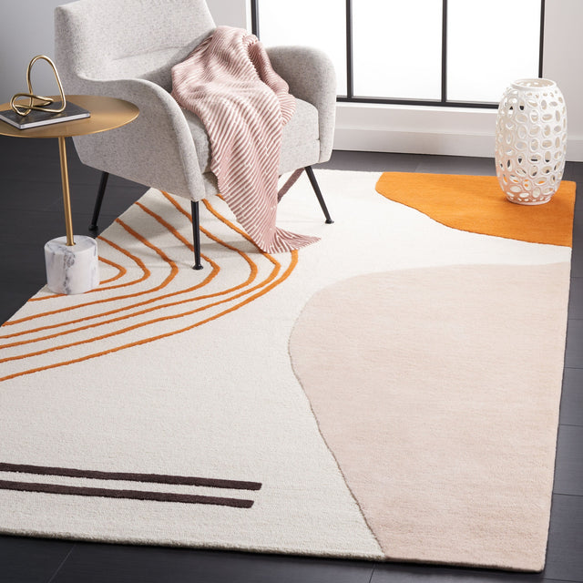 Safavieh Rodeo Drive Rd860P Ivory/Rust Rug.