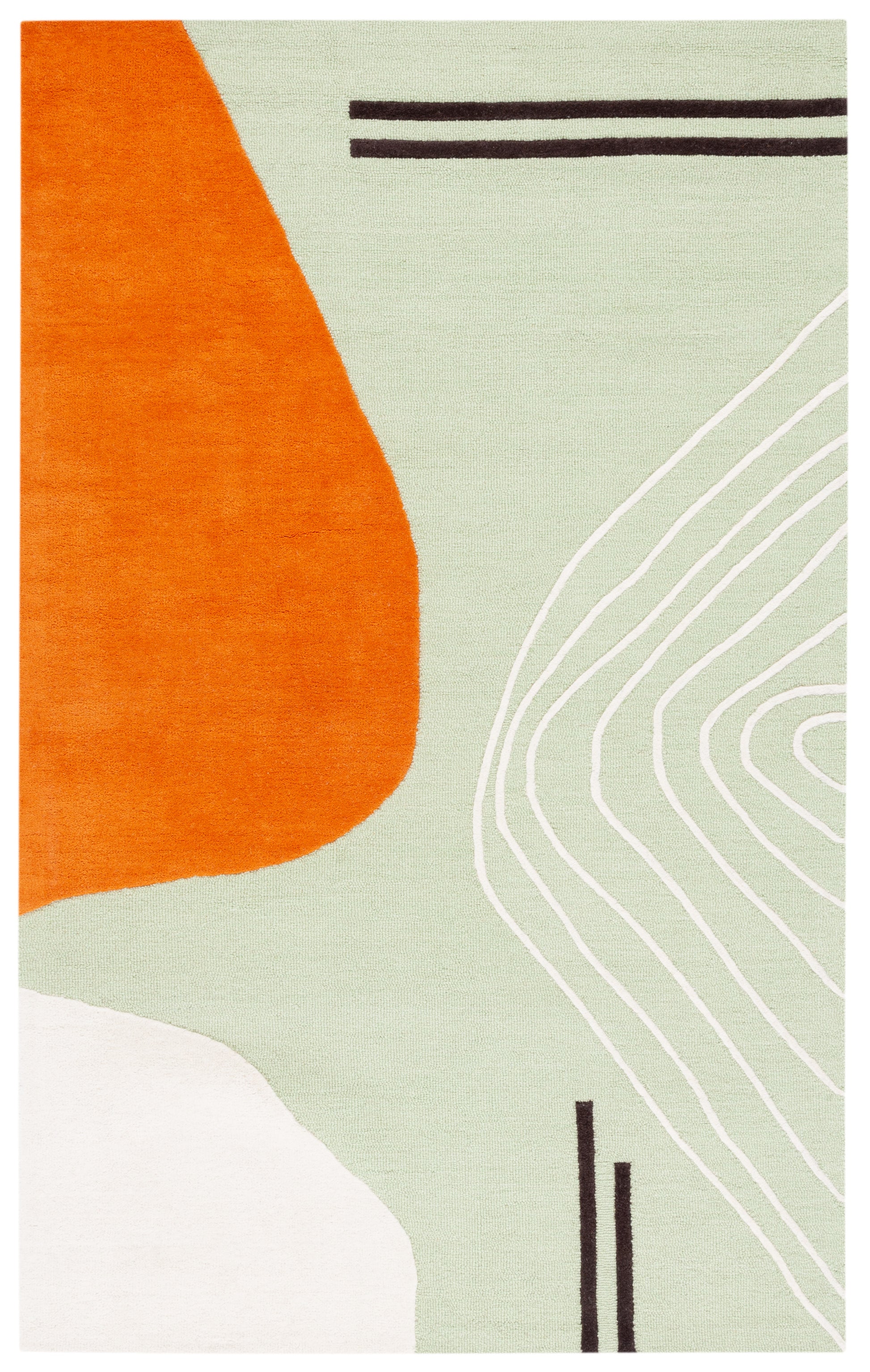 Safavieh Rodeo Drive Rd860Y Green/Rust Area Rug