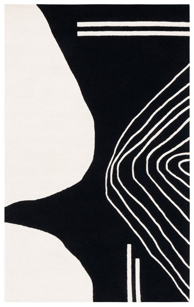 Safavieh Rodeo Drive Rd860Z Black/Ivory Rug.