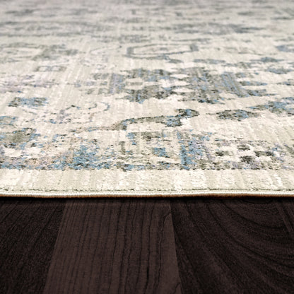 Dynamic Rugs Refine 4634 Cream Grey Blue Area Rug