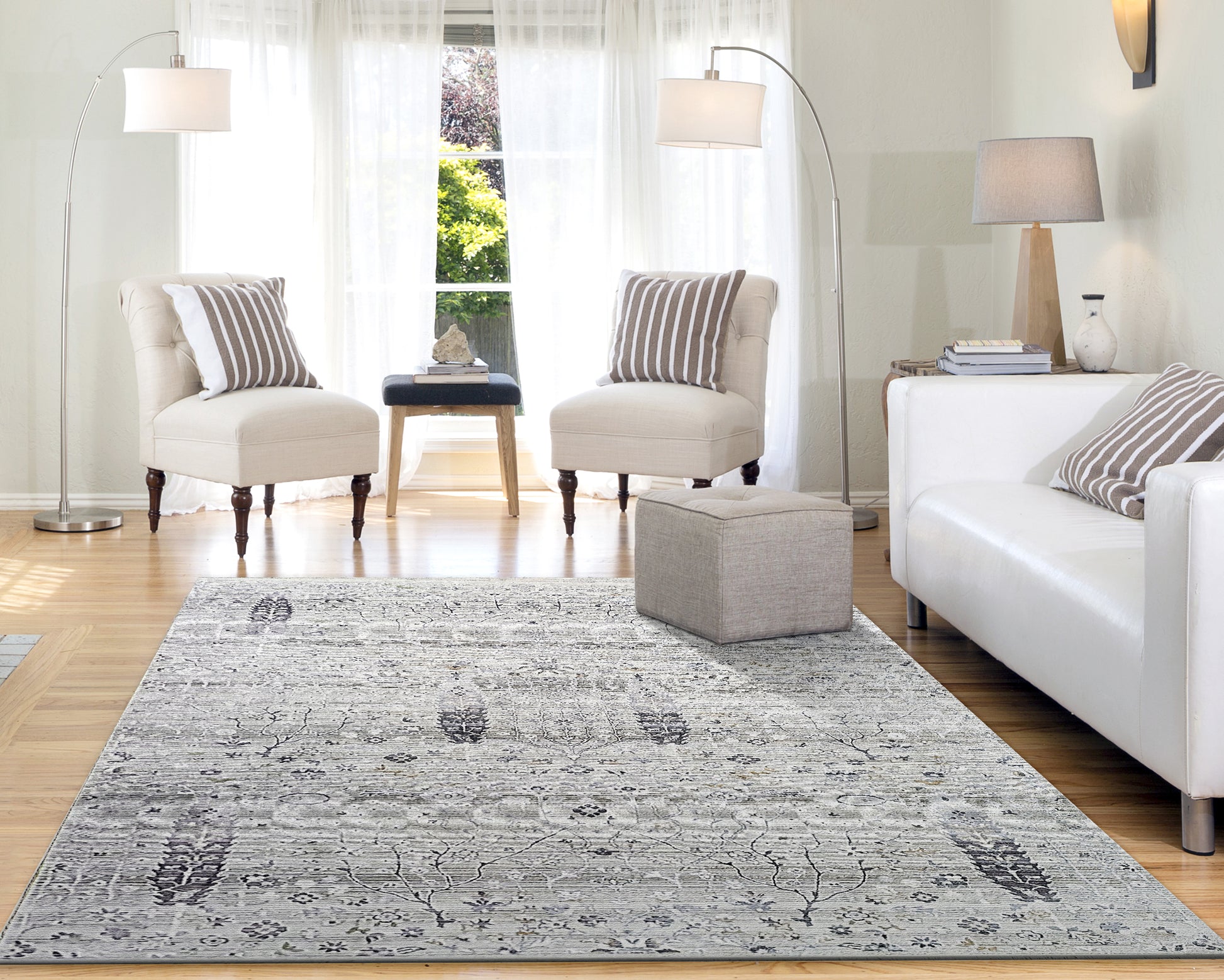 Dynamic Rugs Refine 4635 Taupe Silver Gold Area Rug