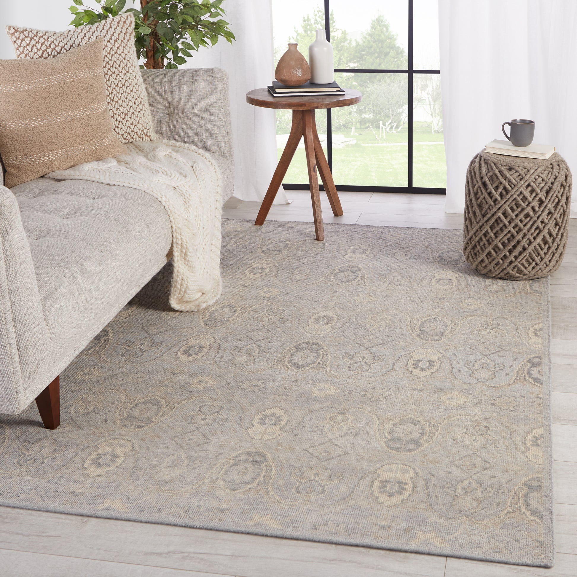 Jaipur Revolution Williamsburg Rel11 Gray/Beige Area Rug