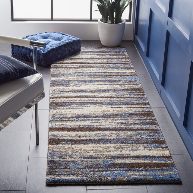 Safavieh Retro Ret2138 Cream/Blue Rugs.