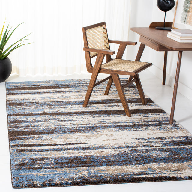 Safavieh Retro Ret2138 Cream/Blue Rugs.