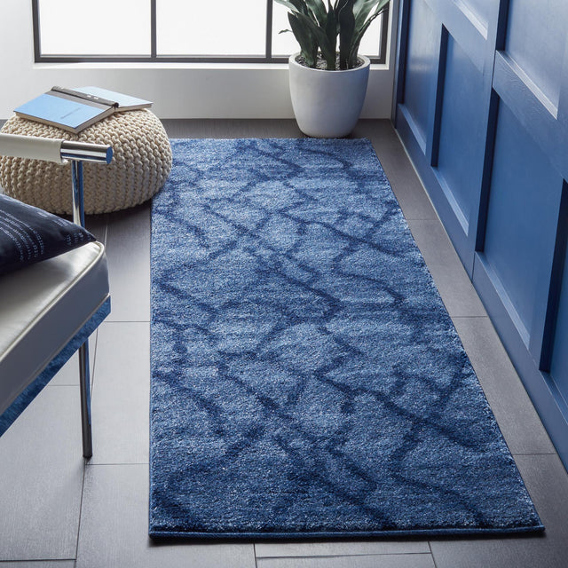 Safavieh Retro Ret2144 Blue/Dark Blue Rugs.