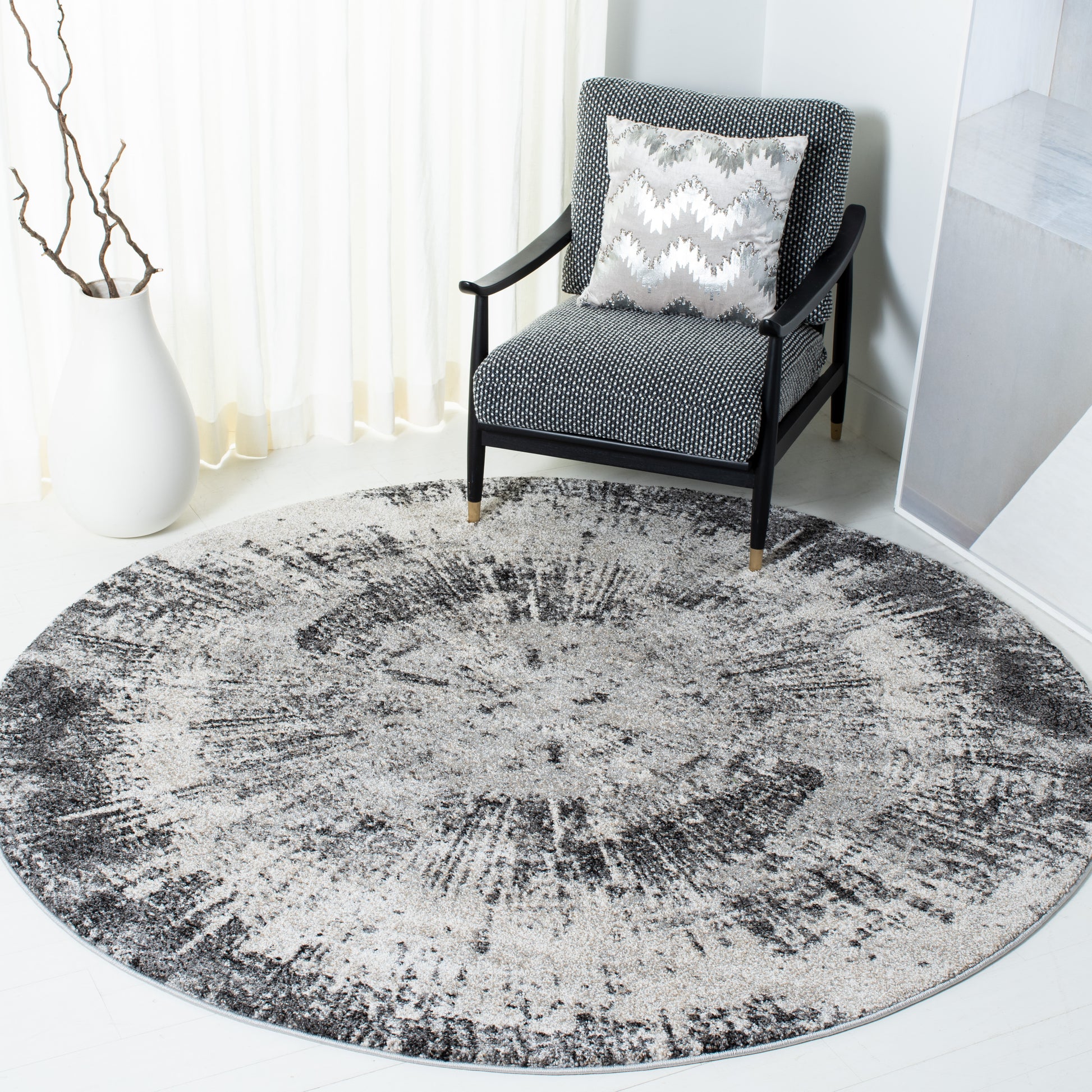 Safavieh Retro Ret557F Grey/Ivory Area Rug