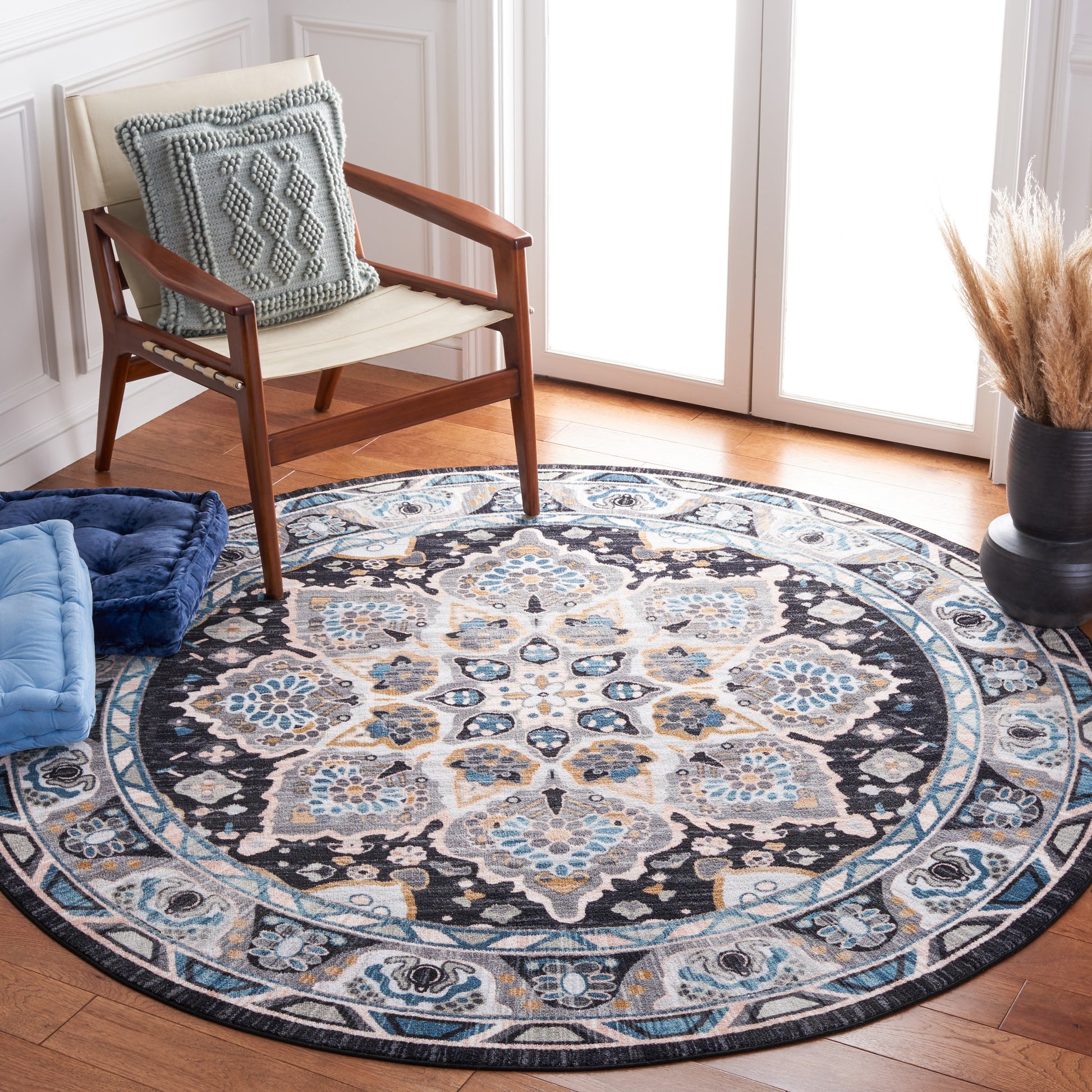 Safavieh Riviera Riv155F Grey/Light Blue Area Rug