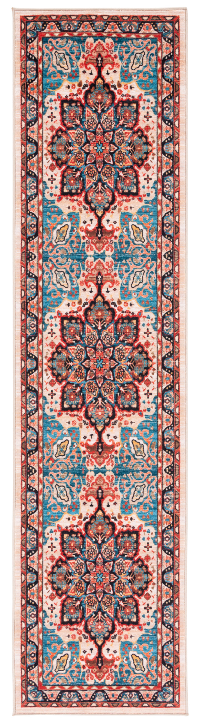 Safavieh Machine Washable Riviera Riv155N Blue/Beige Rug.