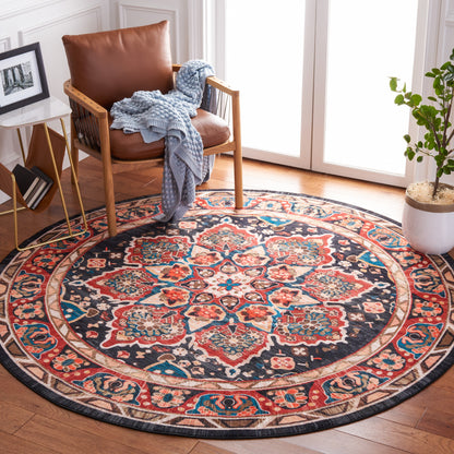 Safavieh Riviera Riv155Q Red/Navy Area Rug