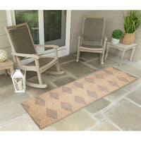 Liora Manne Dunes Modern Diamond 6688/22 Camel Area Rug