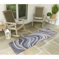 Liora Manne Malibu Waves 8222/33 Navy Area Rug