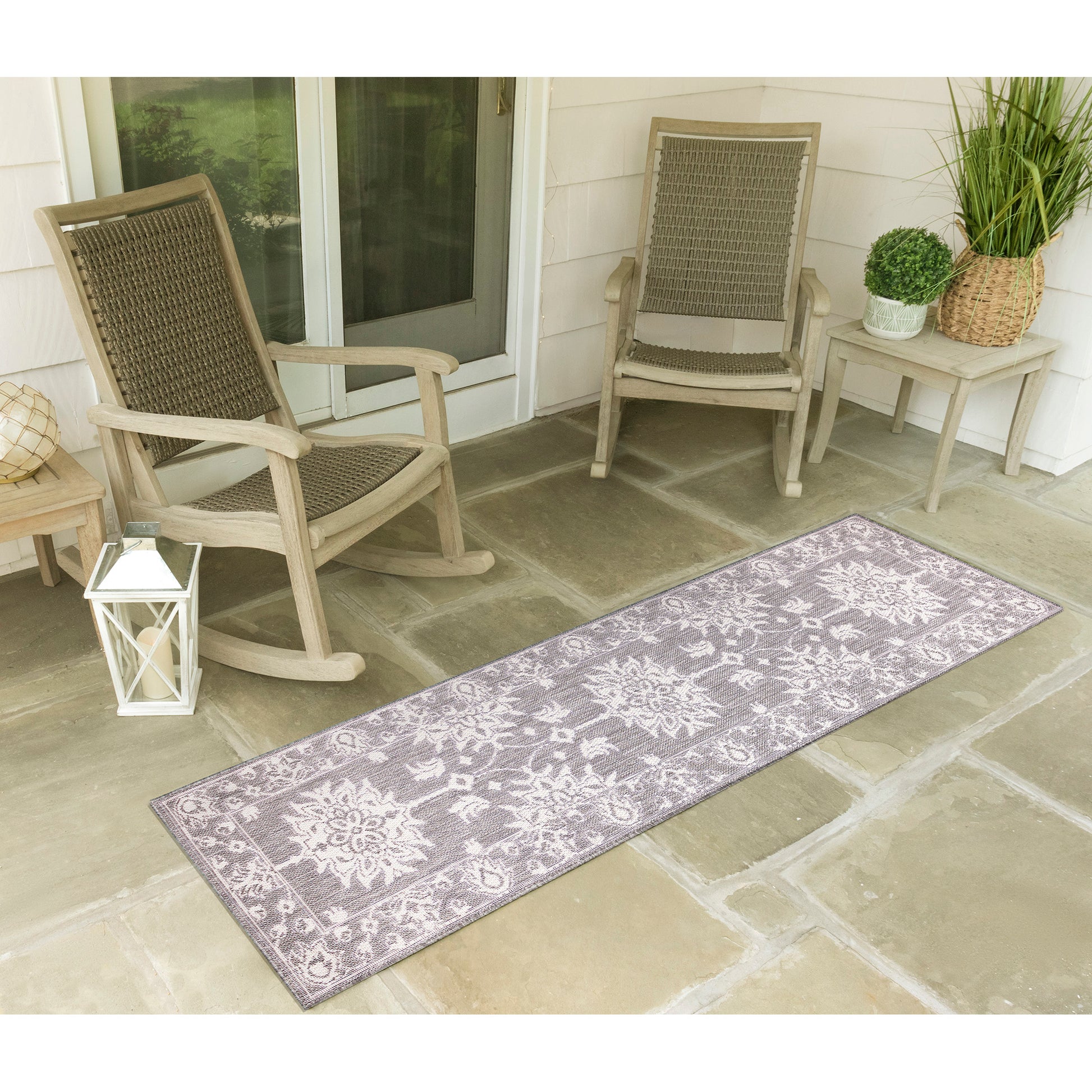 Liora Manne Malibu Kashan 8224/47 Grey Area Rug