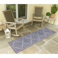 Liora Manne Malibu Checker Diamond 8225/33 Navy Area Rug