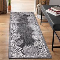 Liora Manne Malibu Pine Border 8235/47 Grey Area Rug