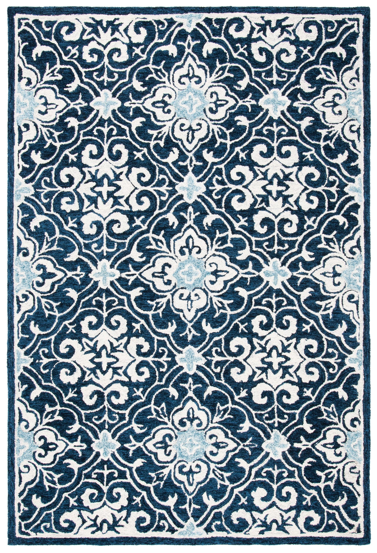Safavieh Roslyn Ros603N Navy/Light Blue Rugs.