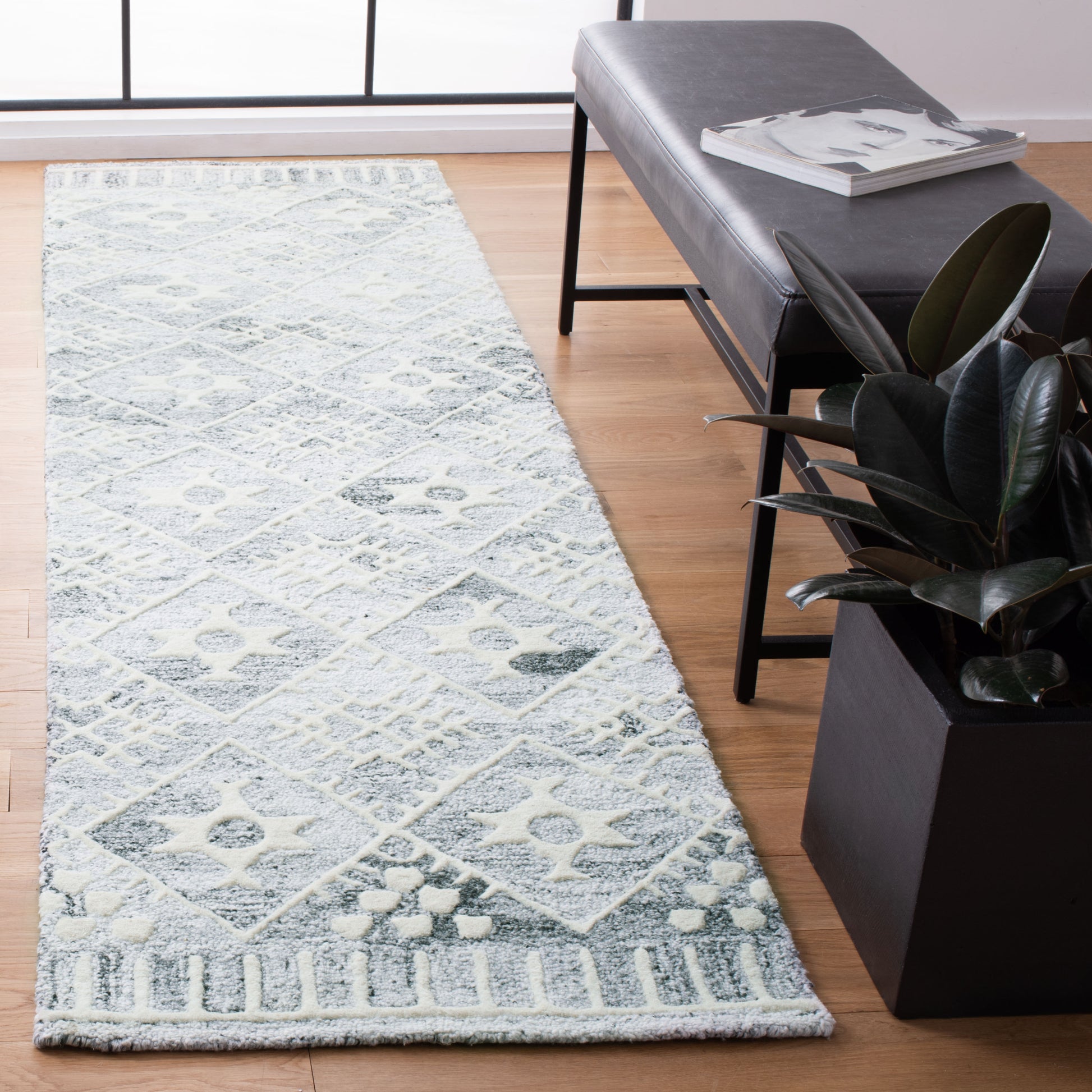 Safavieh Roslyn Ros803A Grey/Ivory Area Rug