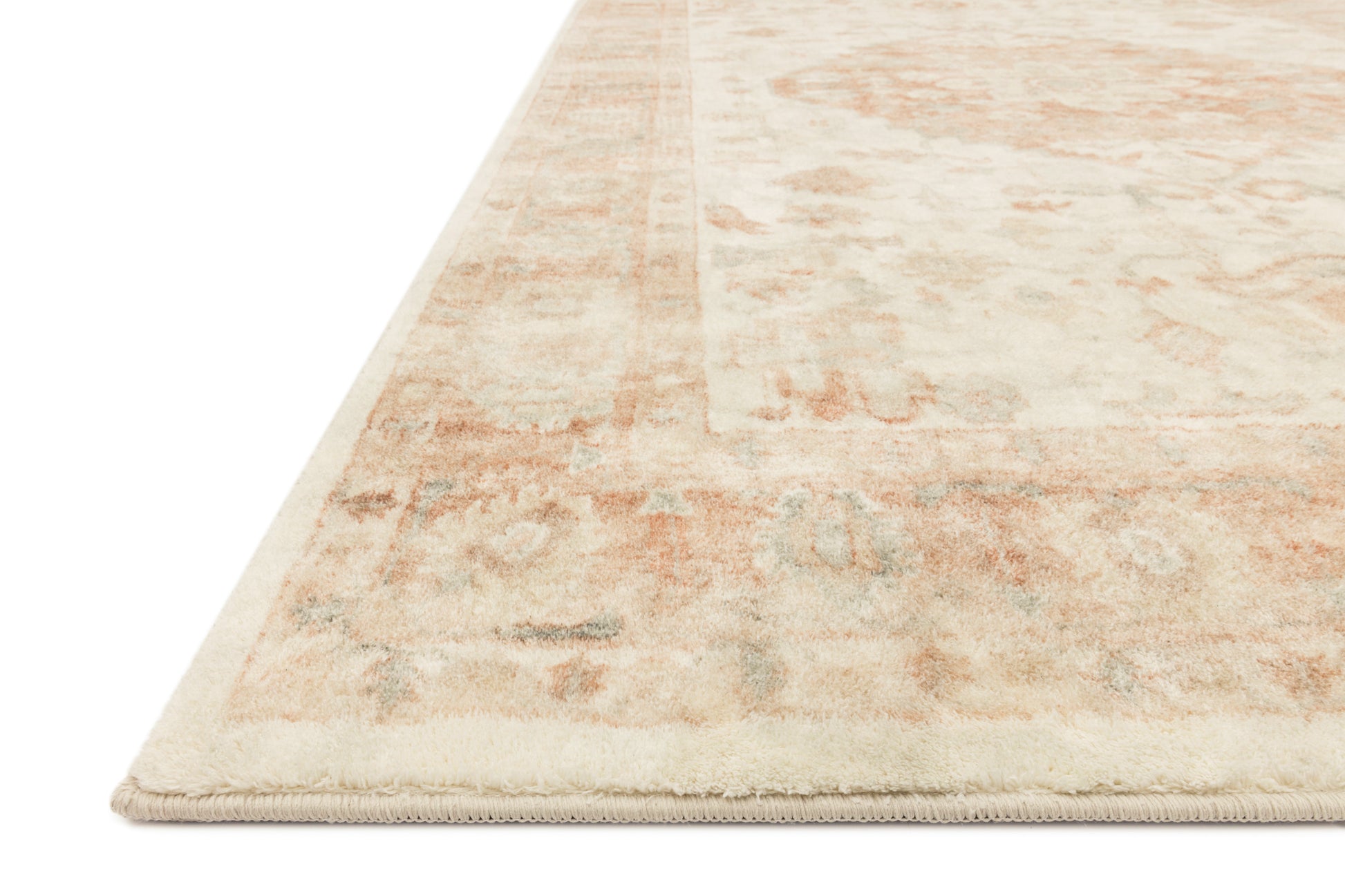 Loloi Rosette Ros-03 Ivory/Terracotta Area Rug