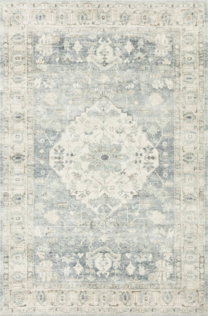 Loloi Rosette Ros-07 Denim/Fog Area Rug