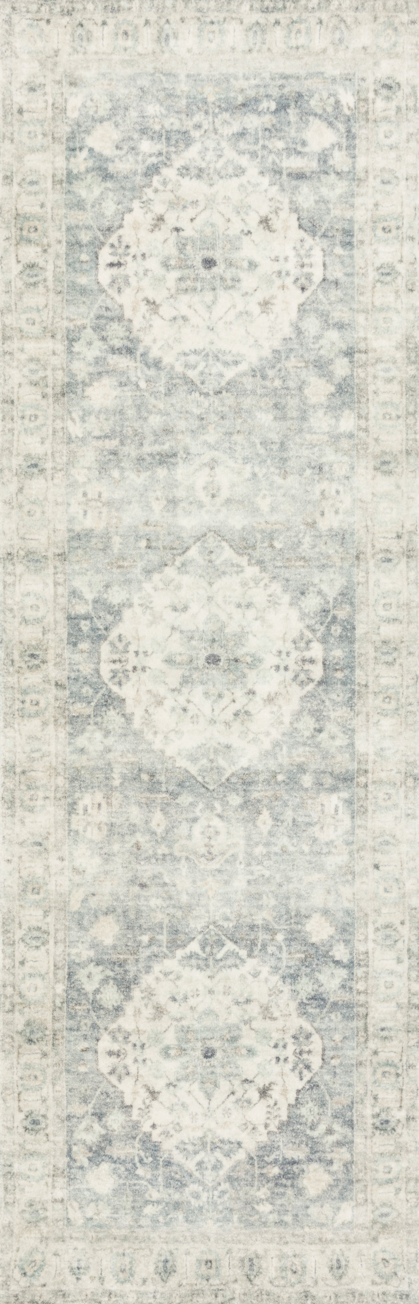 Loloi Rosette Ros-07 Denim/Fog Area Rug