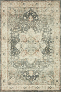 Loloi Rosette Ros-09 Slate/Ivory Area Rug