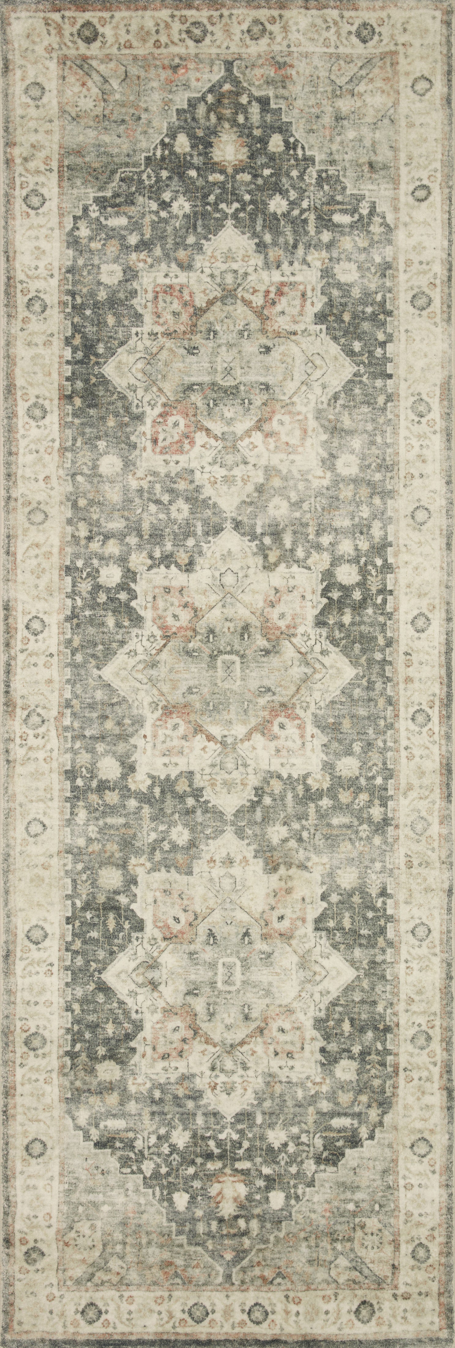 Loloi Rosette Ros-09 Slate/Ivory Area Rug