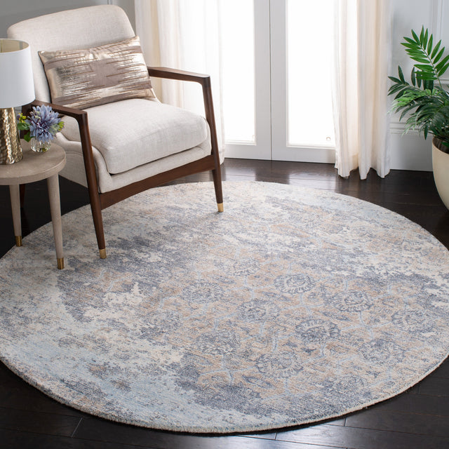 Safavieh Restoration Vintage Rvt111M Blue/Ivory Rugs.