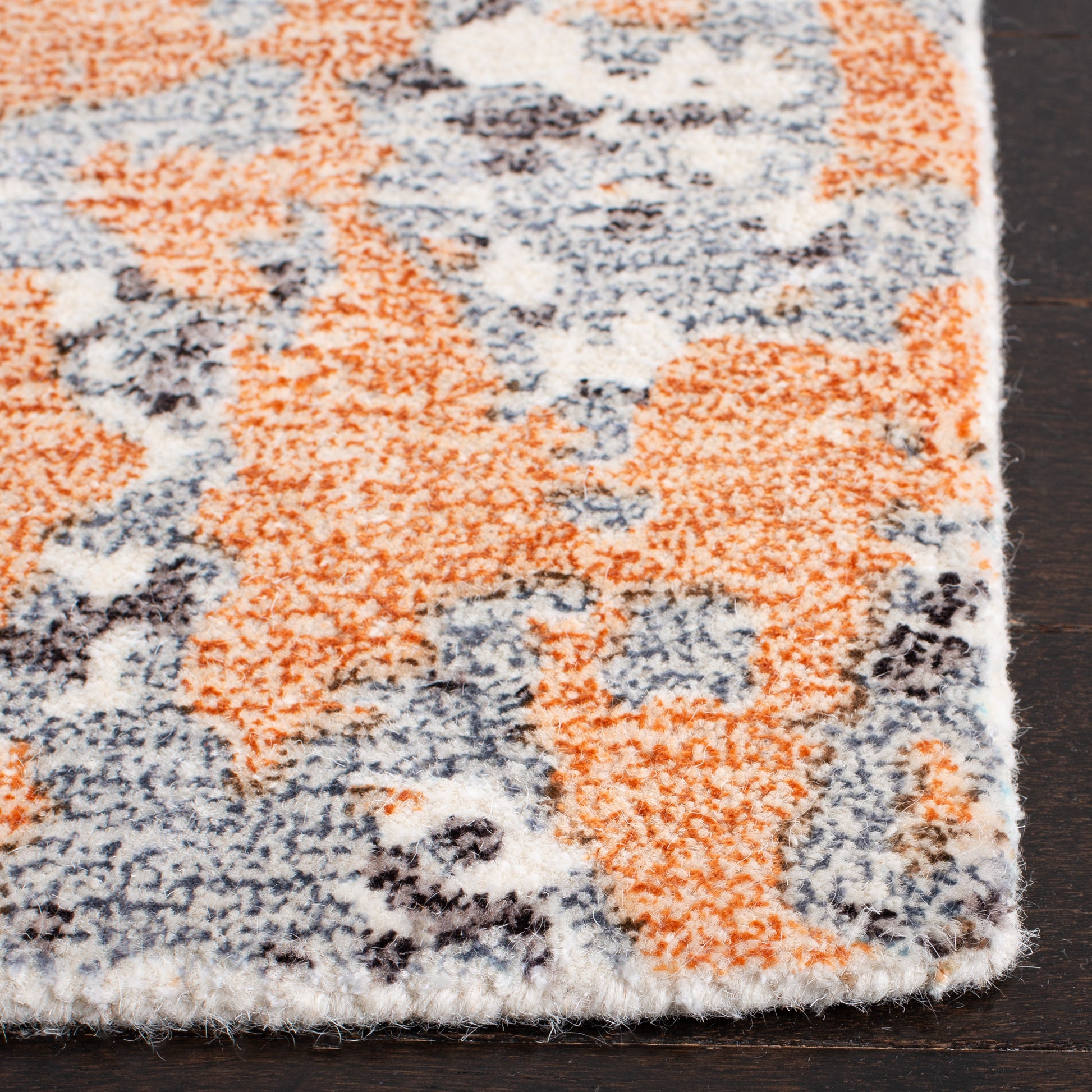 Safavieh Restoration Vintage Rvt114P Rust/Grey Area Rug