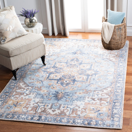 Safavieh Restoration Vintage Rvt702A Ivory/Light Blue Rugs.