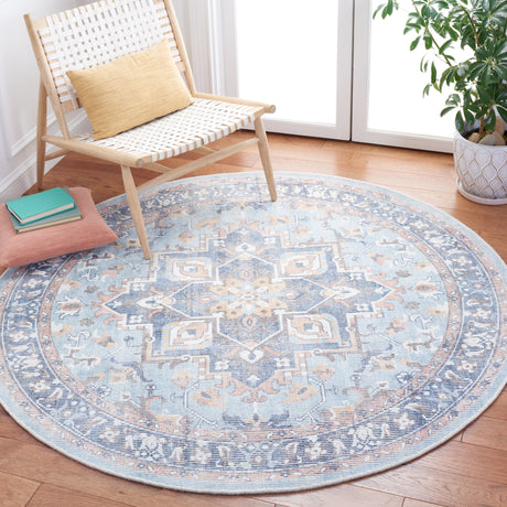 Safavieh Restoration Vintage Rvt702A Ivory/Light Blue Rugs.