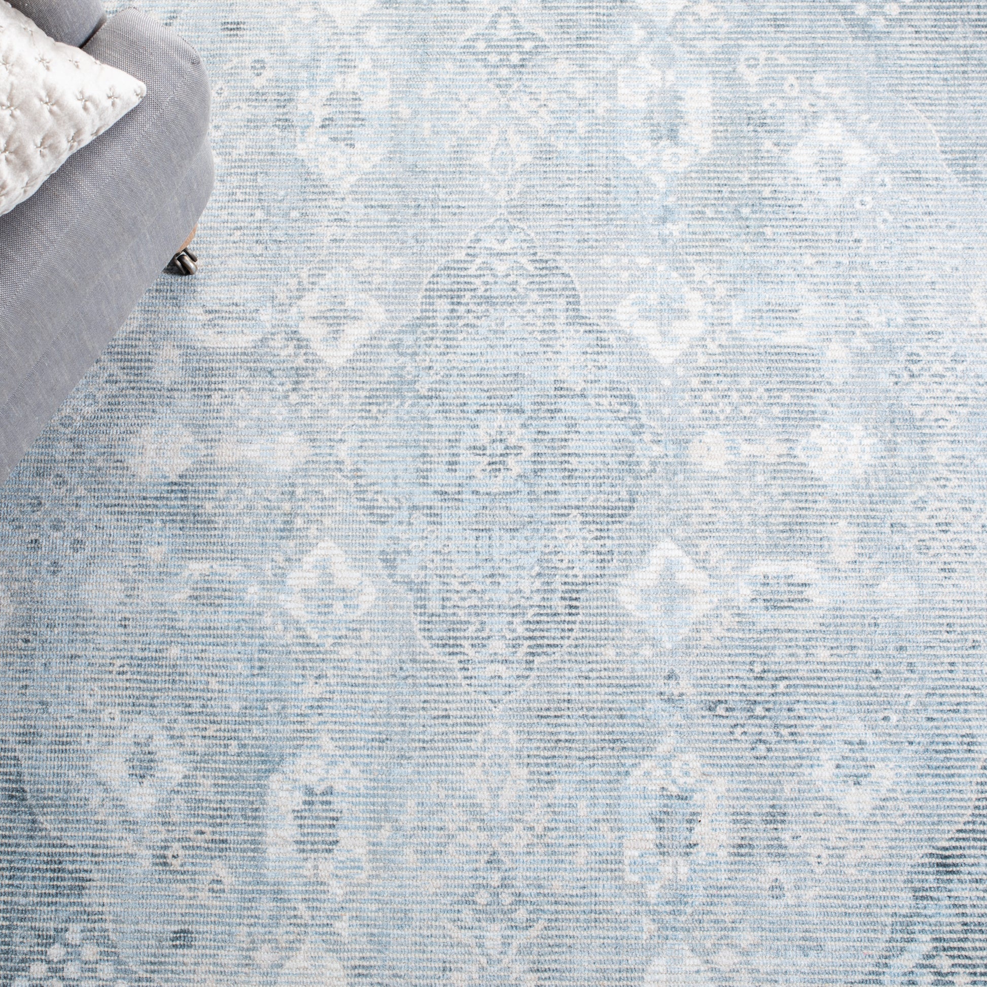 Safavieh Restoration Vintage Rvt708F Grey/Light Blue Area Rug