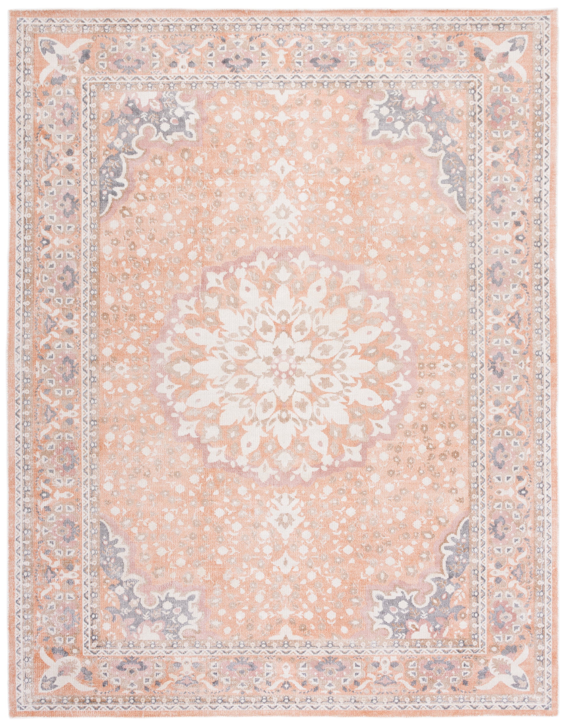 Safavieh Restoration Vintage Rvt710P Rust/Orange Area Rug