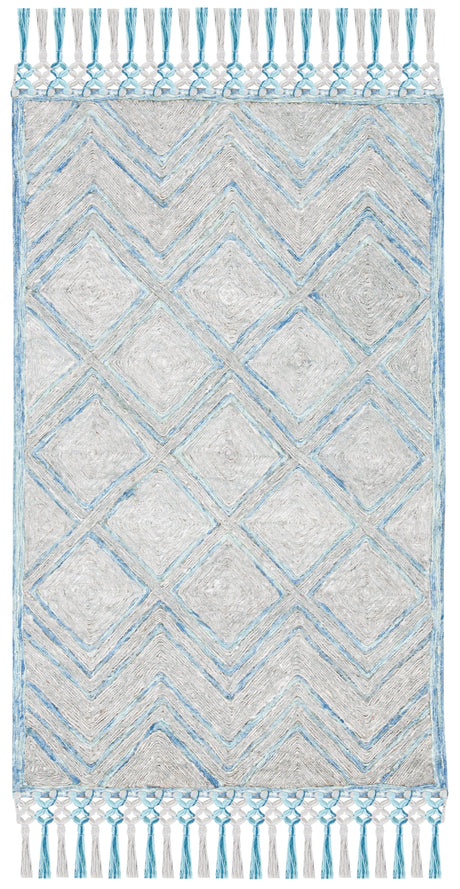 Safavieh Sahara Sah402F Grey/Aqua Rugs.