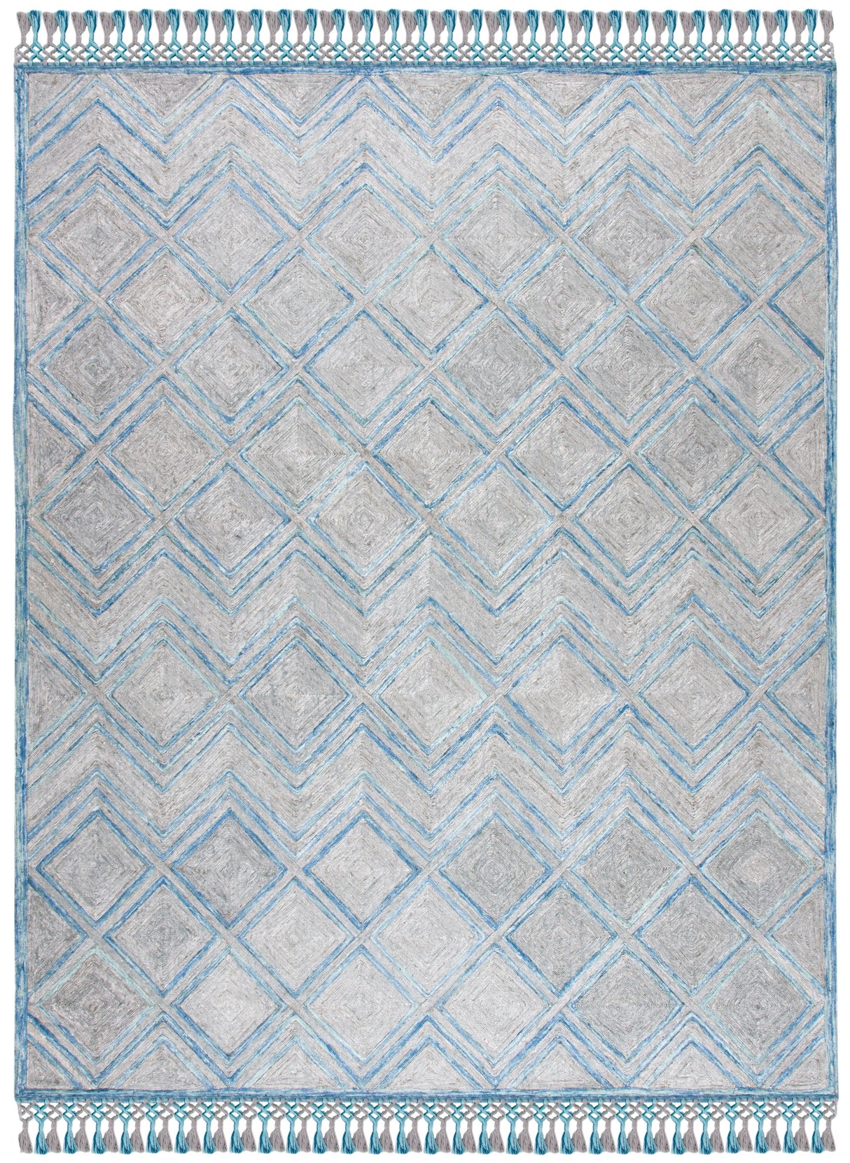 Safavieh Sahara Sah402F Grey/Aqua Rugs.