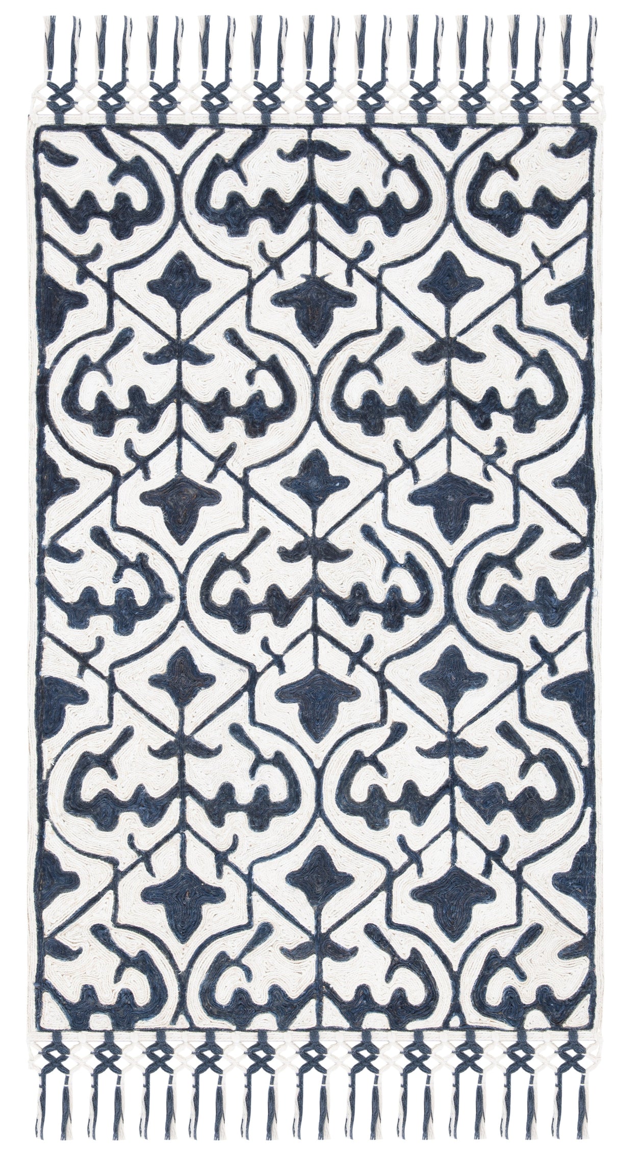 Safavieh Sahara Sah407N Navy/Ivory Rugs.