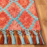 Safavieh Sahara Sah467P Rust/Aqua Rugs.